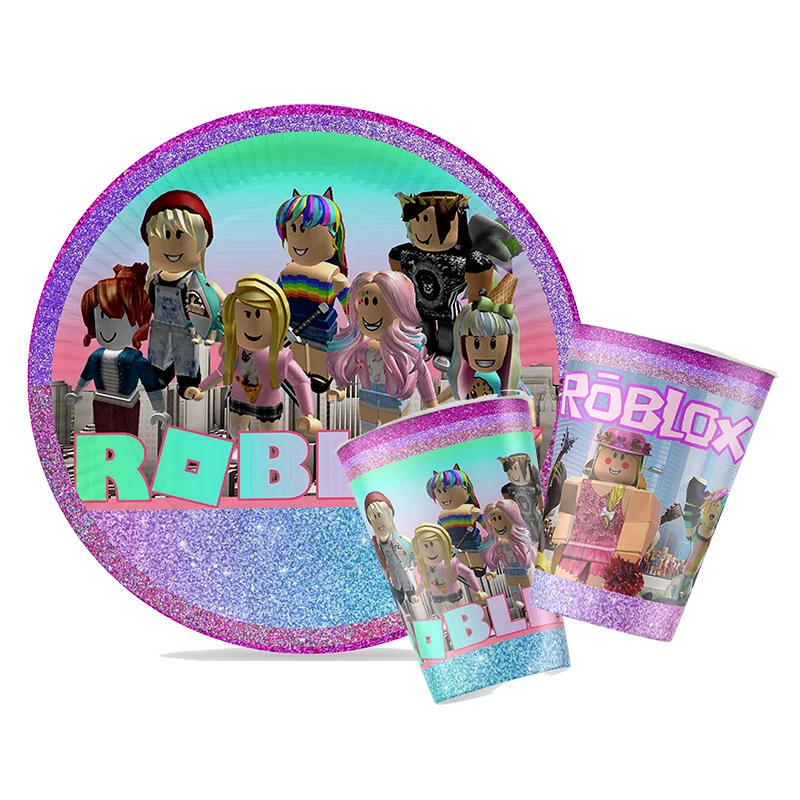 Confetti Balloon Set - Roblox menina decorações para roxo rosa