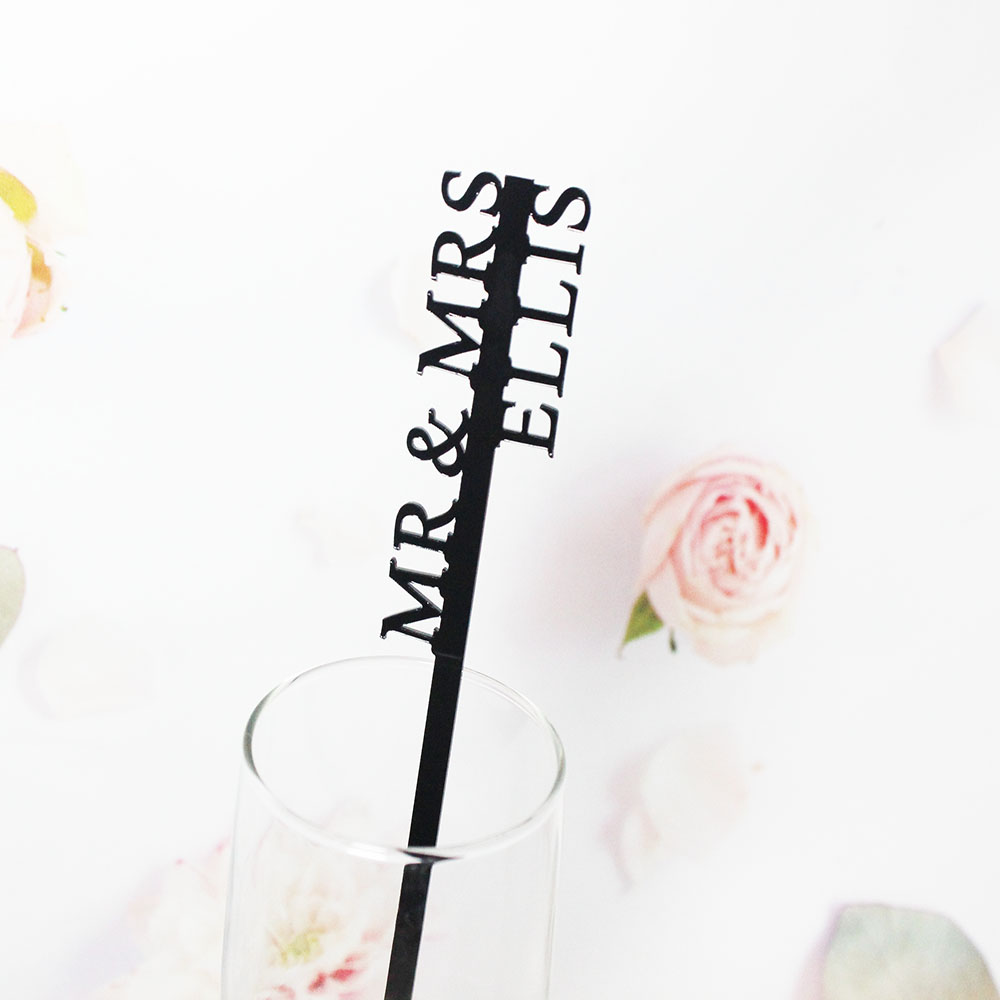 Wedding Souvenir - Mexedores de Bebidas Personalizados, Etiquetas para