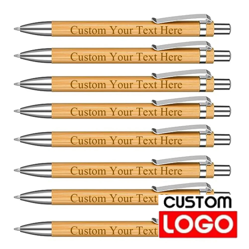 Wedding Supply List - Caneta de bambu com logotipo personalizado,