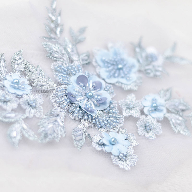 Wedding Lulu - Apliques de Renda Floral Bordados com