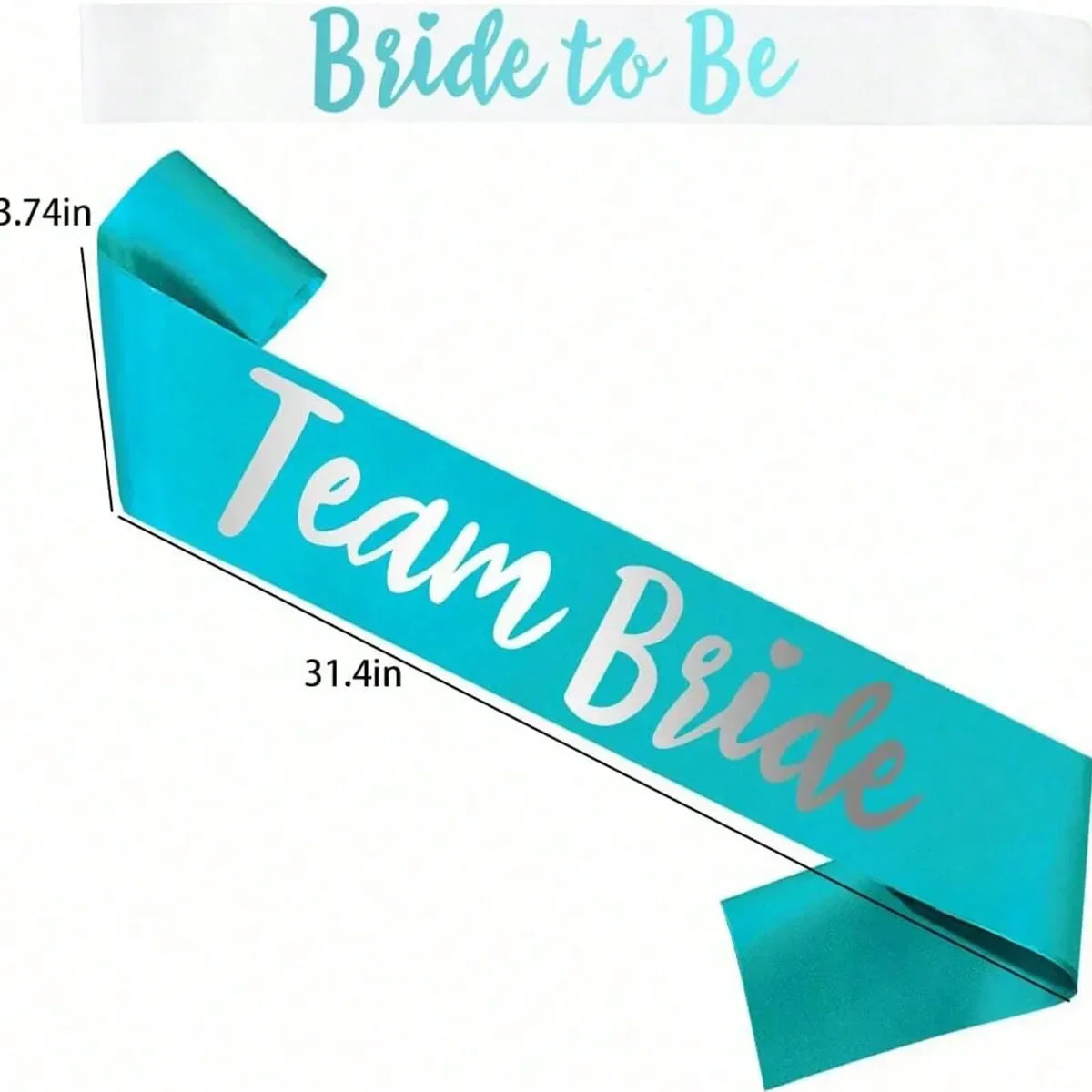 Conjunto de faixa de cetim azu - Bride Tribe Sash avaliação e preço