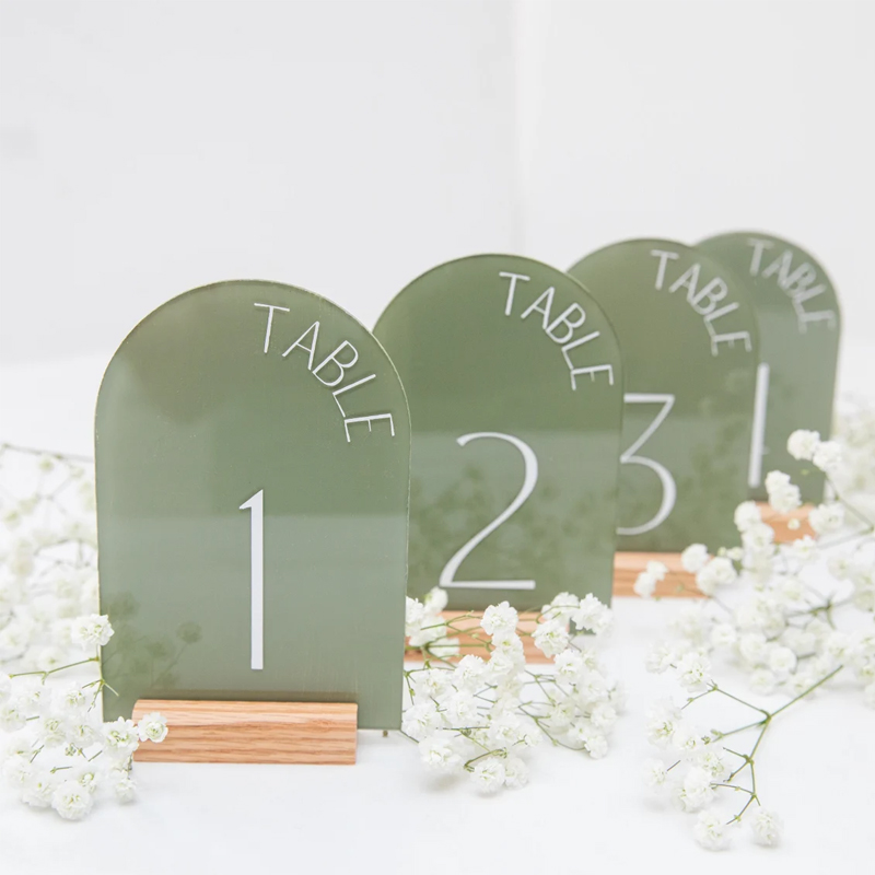 Números acrílicos personalizad - Table Number Gold avaliação e preço