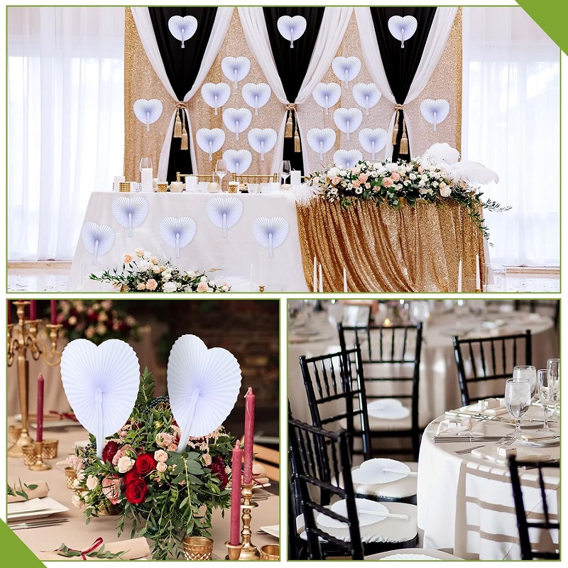 30-100 peças leque de papel do - Wedding Supply List avaliação e preço