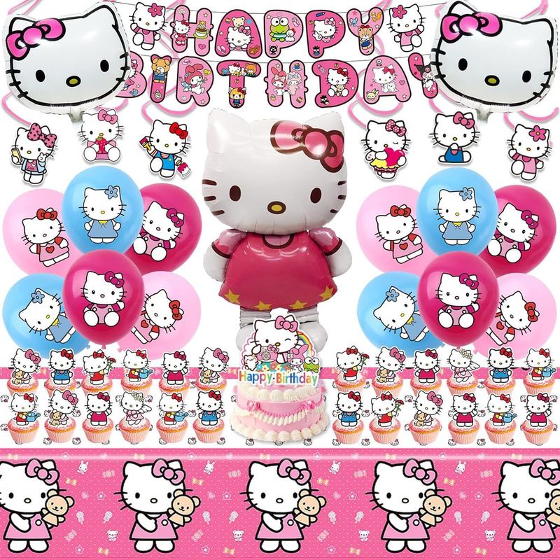 Decorações de Festa Hello Kitt - Confetti Balloon Set avaliação e preço