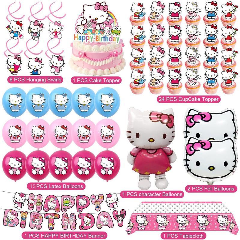 Decorações de Festa Hello Kitt - Confetti Balloon Set avaliação e preço