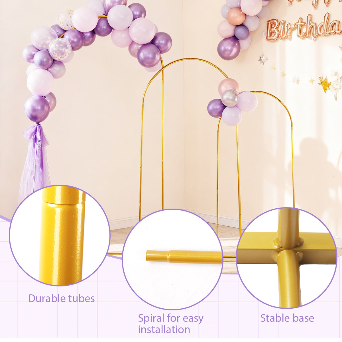 3 pacotes de kits de arco de m - Confetti Balloon Set avaliação e preço