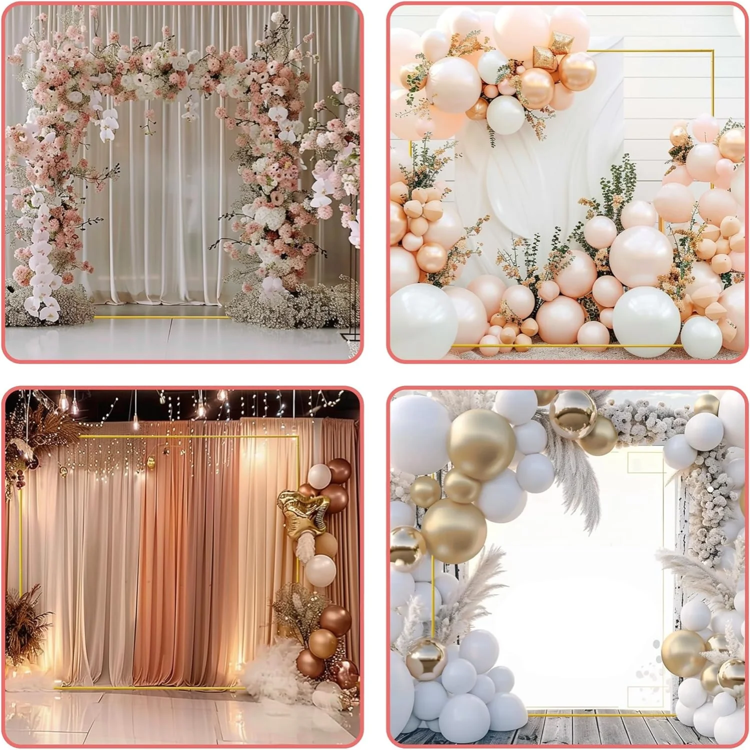 Arcos de casamento dourados, s - Confetti Balloon Set avaliação e preço