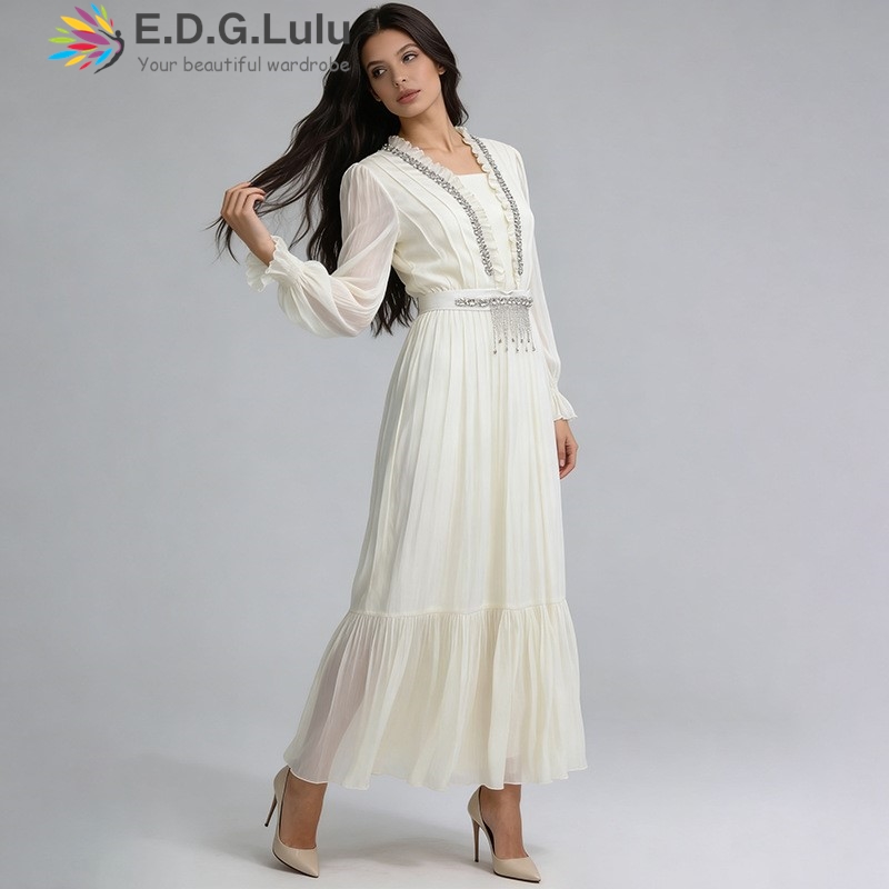 EDGLuLu Vestido Longo Elegante - Wedding Lulu avaliação e preço