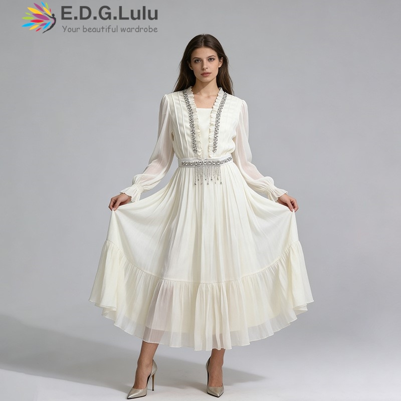 EDGLuLu Vestido Longo Elegante - Wedding Lulu avaliação e preço